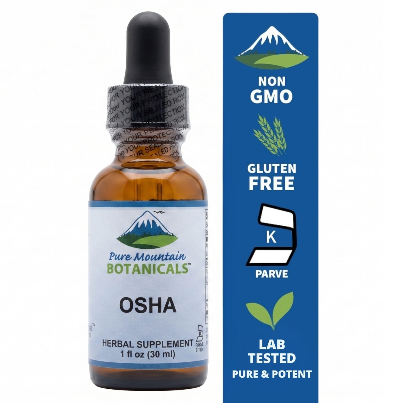 Pure Mountain Botanicals Supplement Osha Liquid Extract 1 oz
