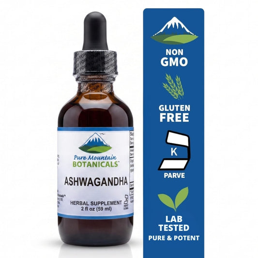 Pure Mountain Botanicals Ashwagandha Liquid Extract 2oz