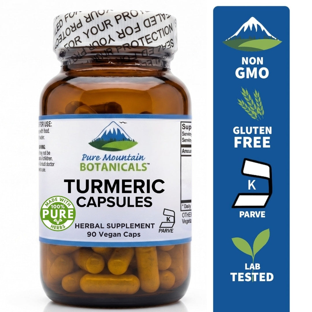 Turmeric with Black Pepper Extract - 60 Kosher Vegan Capsules