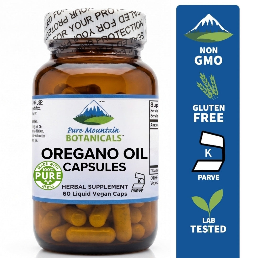 Oregano Oil Capsules - Vegan Caps – Now with 510mg Mediterranean Oil of Oregano