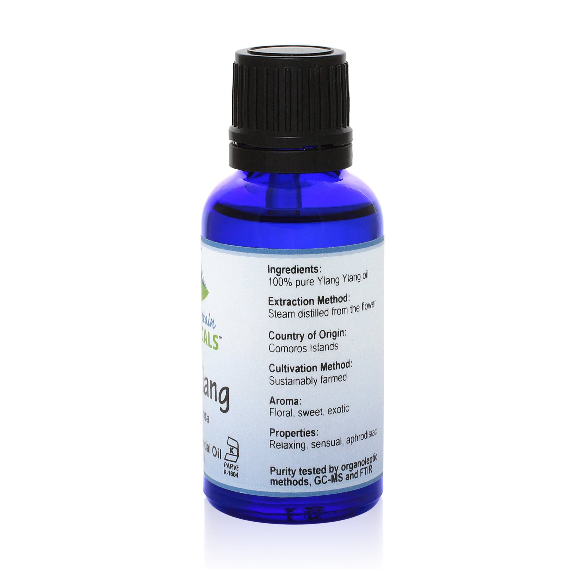 Pure Mountain Botanicals Essential Oil Ylang Ylang (Cananga Odorata) Essential Oil - 100% Pure Natural & Kosher - 1 fl oz Bottle