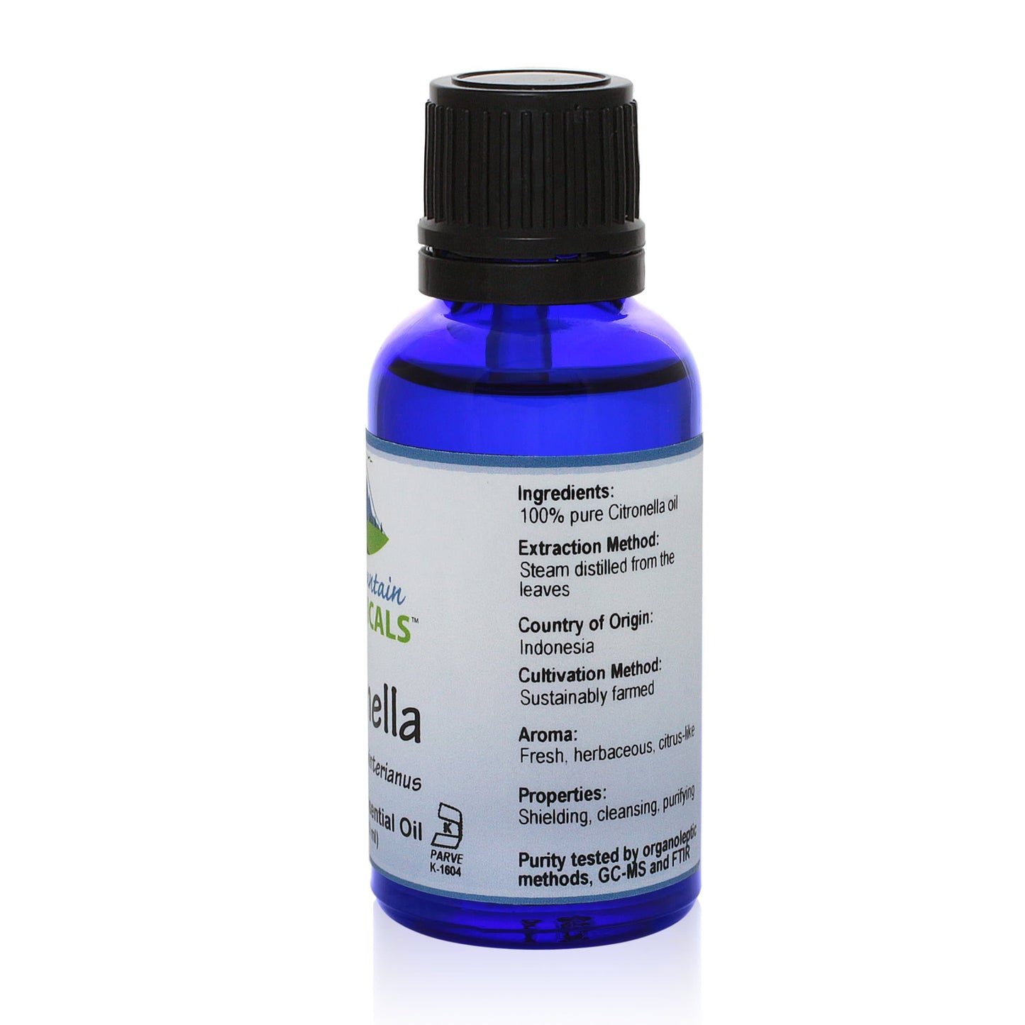 Pure Mountain Botanicals Essential Oil Citronella (Cymbopogon Winterianu) Essential Oil - 100% Pure Natural & Kosher - 1 fl oz Bottle