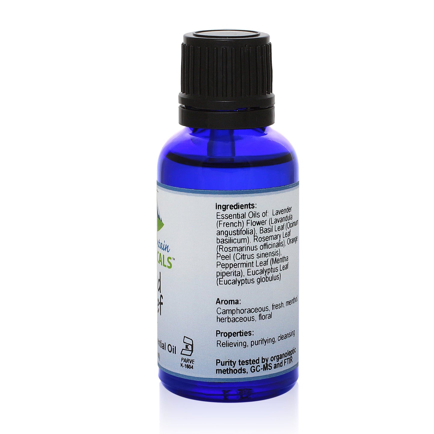 Pure Mountain Botanicals Essential Oil Head Relief Essential Oil Blend - 100% Pure Natural & Kosher - 1 fl oz Bottle