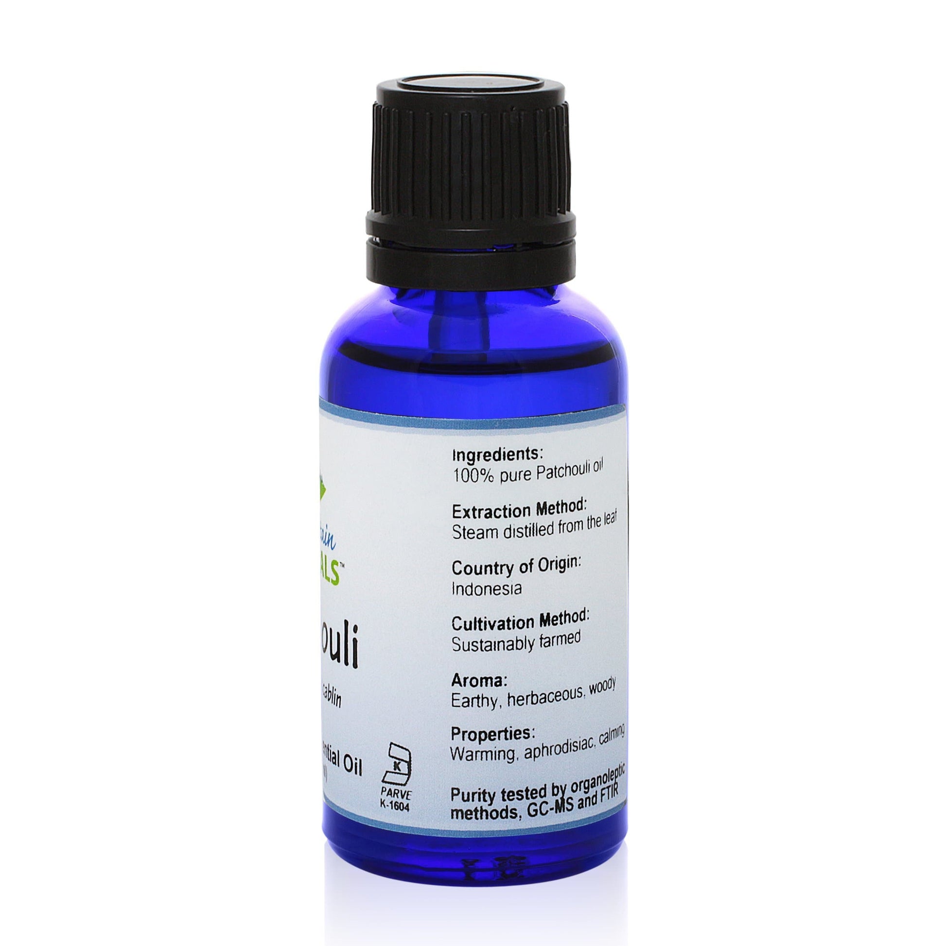 Pure Mountain Botanicals Essential Oil Patchouli Essential Oil - Full 1 oz Bottle - Kosher Certified