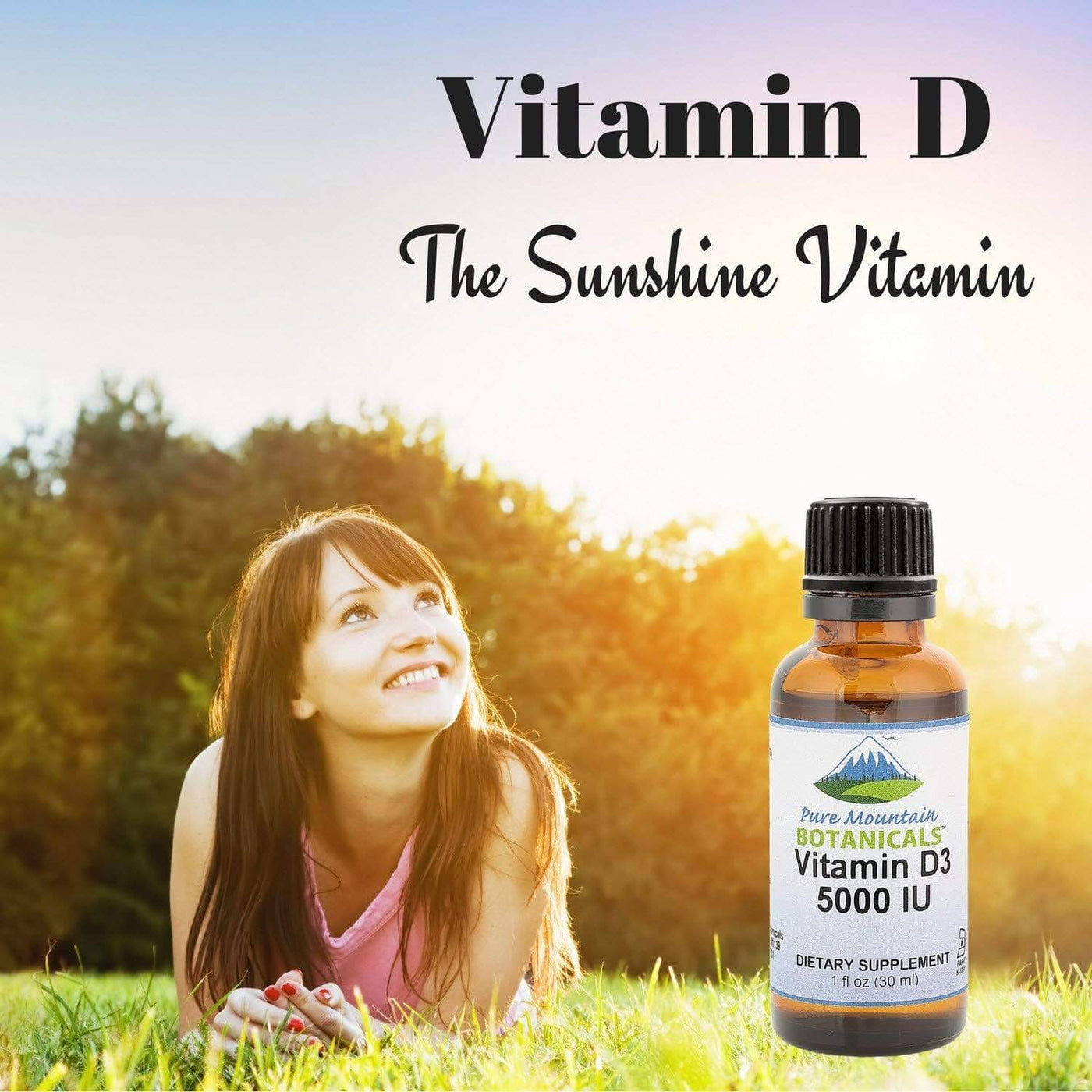 Liquid Vitamin D Drops Kosher D3 Liquid Drops in MCT Oil — Pure