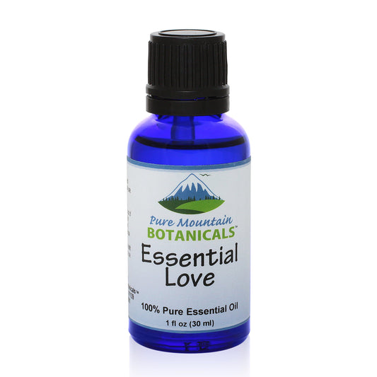 Pure Mountain Botanicals Essential Oil Essential Love Pure Essential Oil Blend - 100% Pure Natural & Kosher - 1 fl oz Bottle