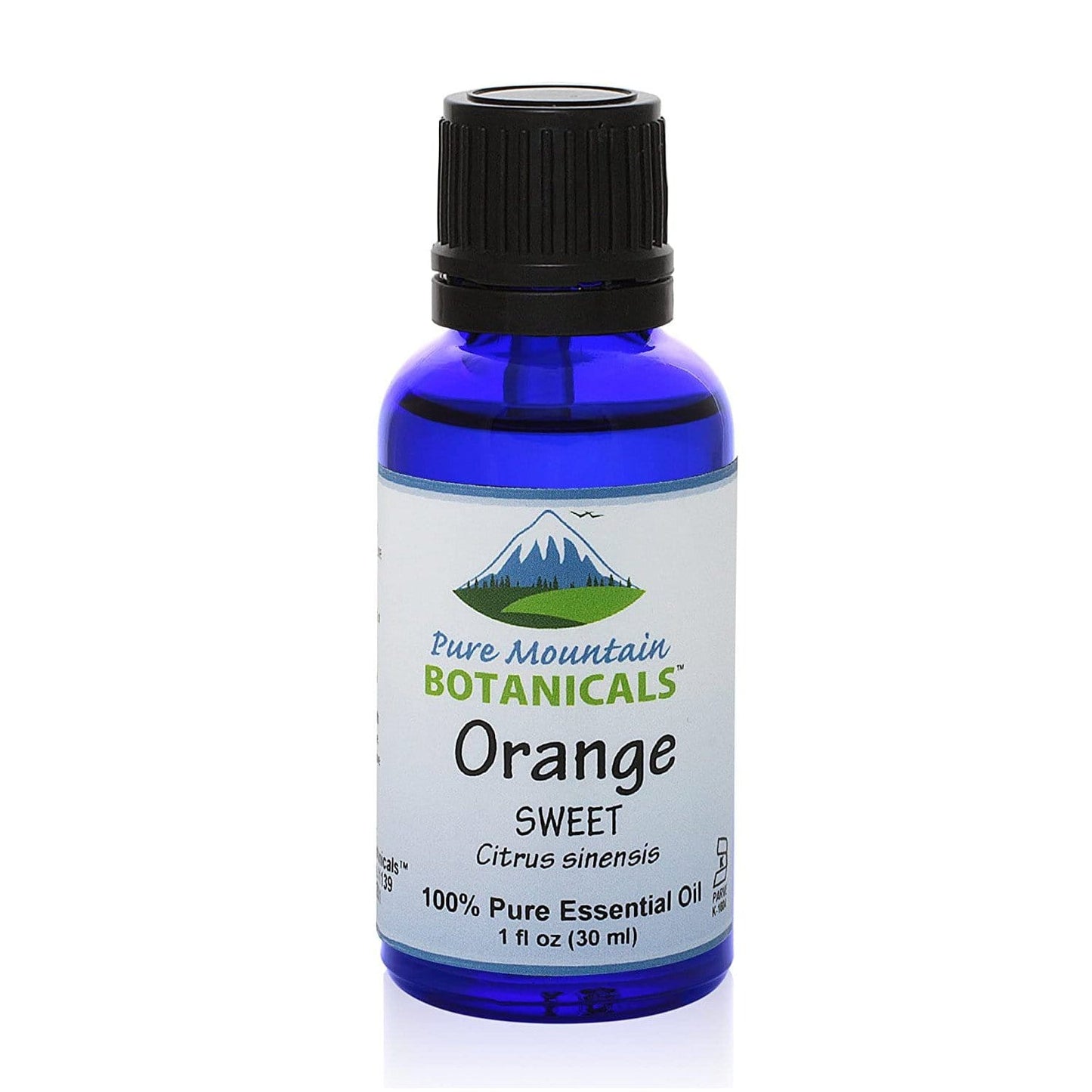 Pure Mountain Botanicals Essential Oil Orange Essential Oil Sweet - Full 1 oz (30 ml) Bottle